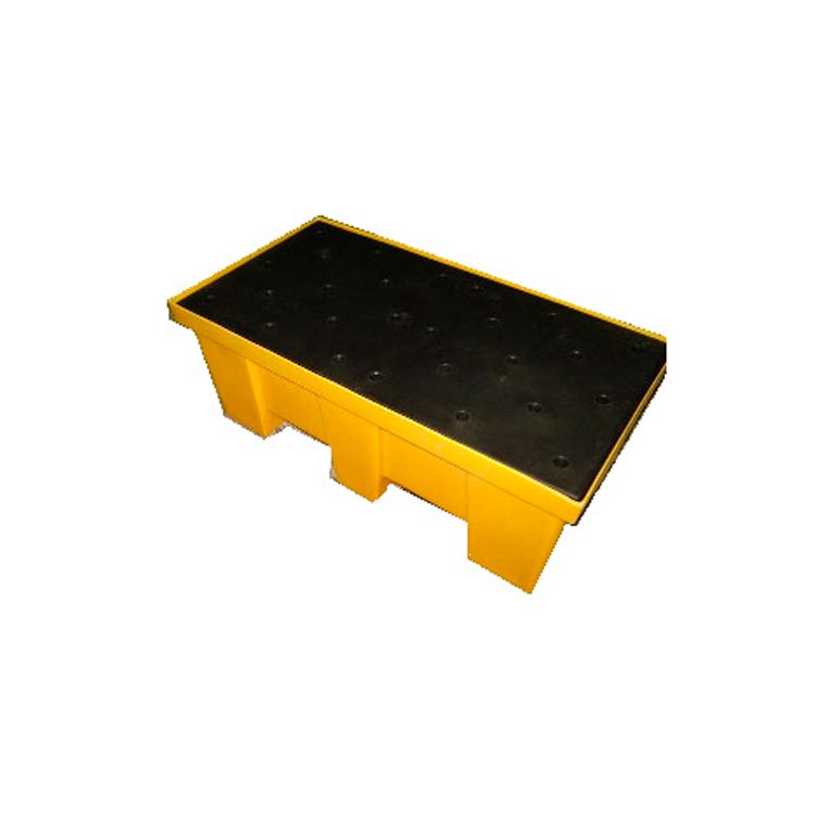PALLETS CON BANDEJA ANTIDERRAMES PARA CONTENER LIQUIDOS 