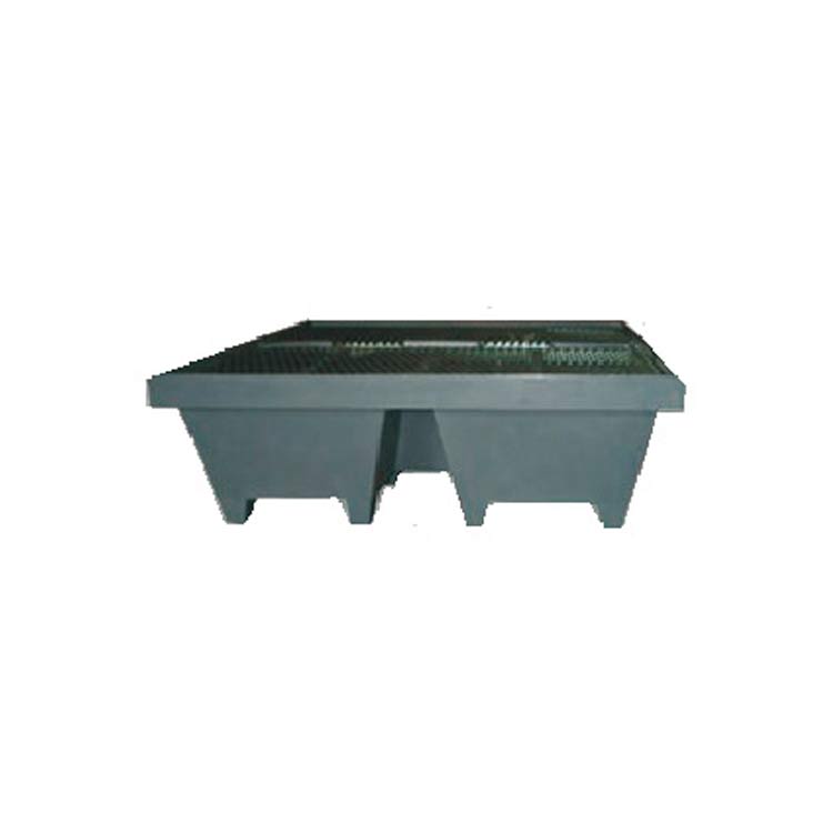 PALLETS CON BANDEJA ANTIDERRAMES PARA CONTENER LIQUIDOS 