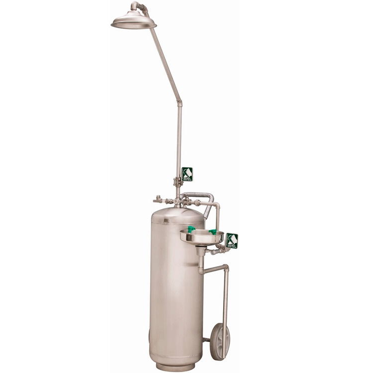 Duchas y Lavaojos portátil en Acero INOXIDABLE -- 75 litros -- UA-001i