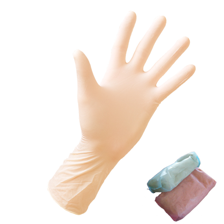 GUANTES NO ESTÉRILES PARA EXAMEN LÁTEX SIN POLVO PUÑO EXTRA LARGO