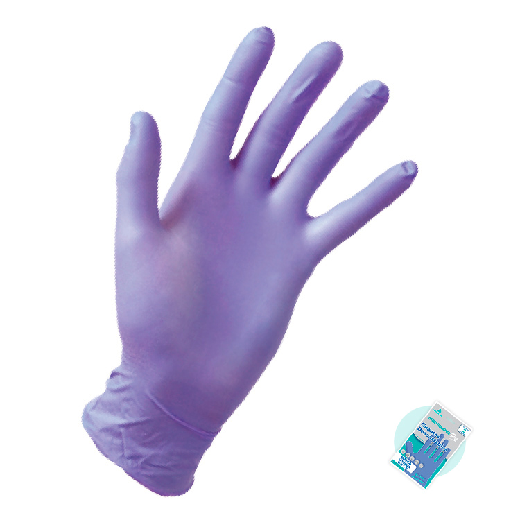 GUANTES NO ESTÉRILES PARA EXAMEN NITRILO SIN POLVO