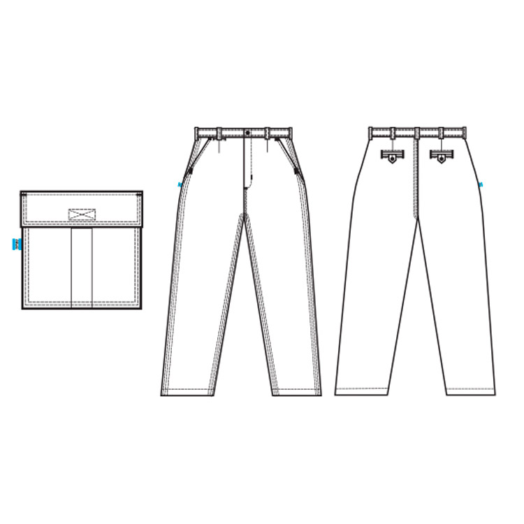 medidas pantalon de trabajo ombu