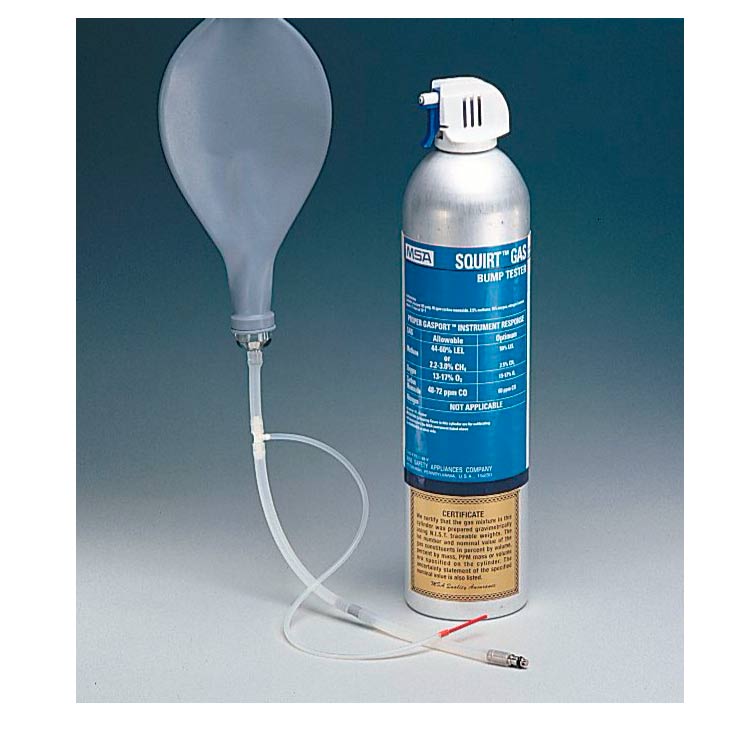 Gas patrón de prueba