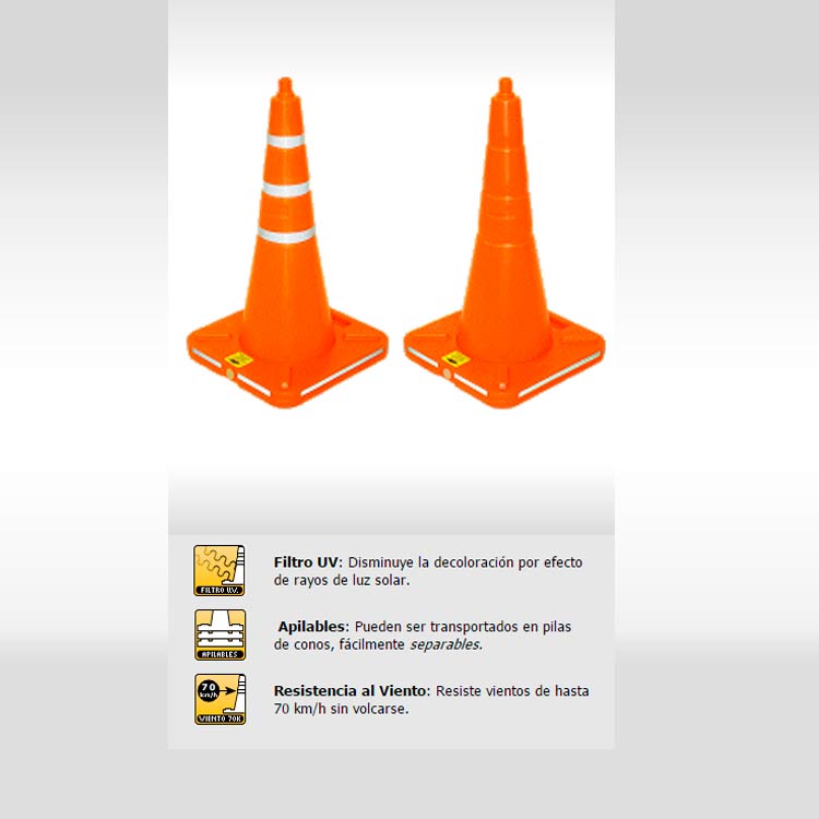 señalizacion vial conos