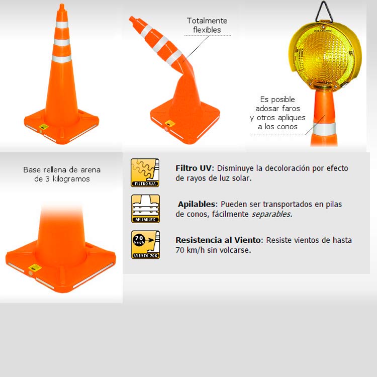 señalizacion vial conos