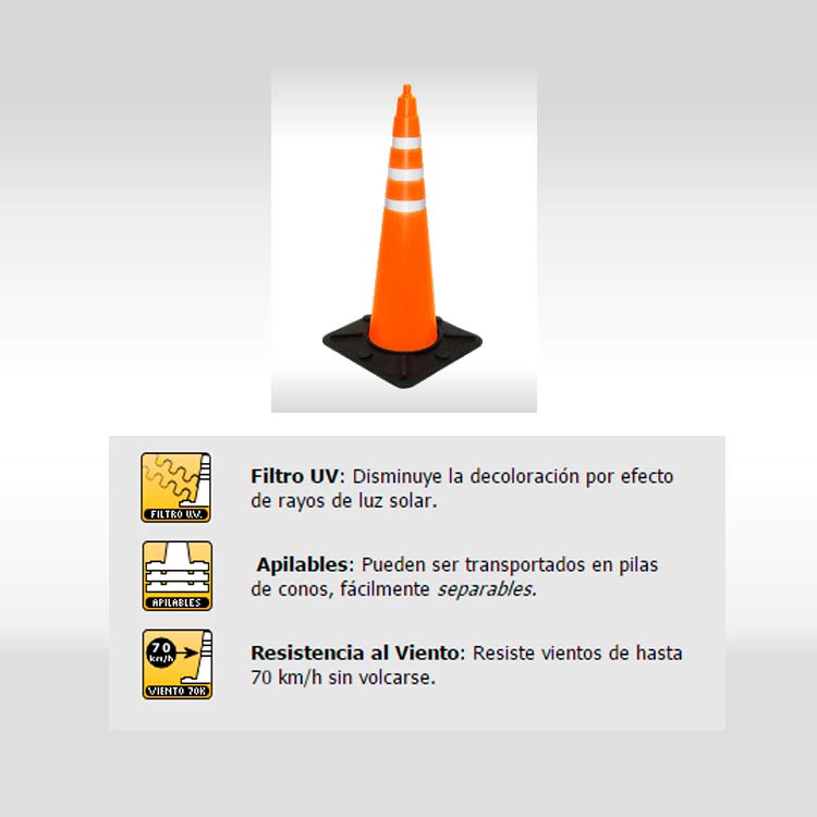 señalizacion vial conos