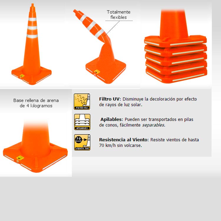 señalizacion vial conos